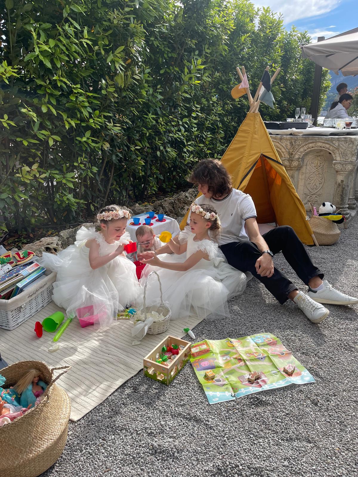 Wedding childcare Lake Como